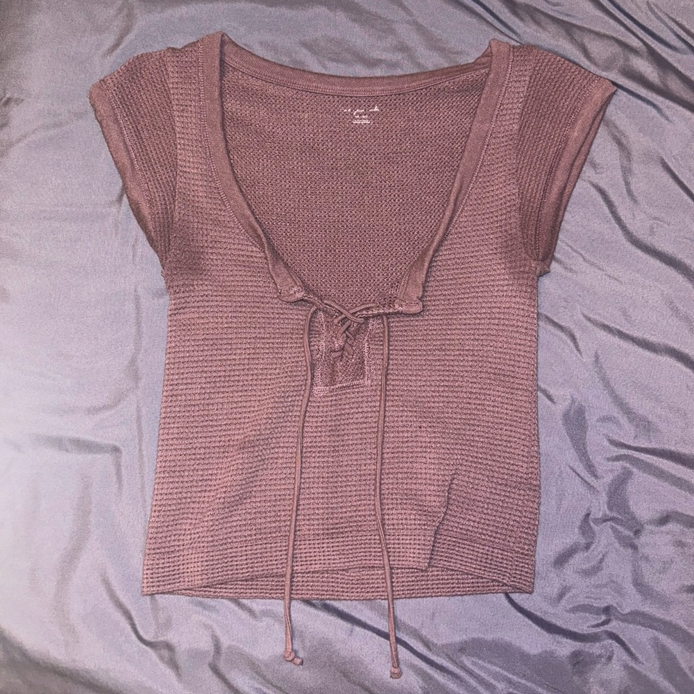 Urban Outfitters Out From Under lace-up seamless top